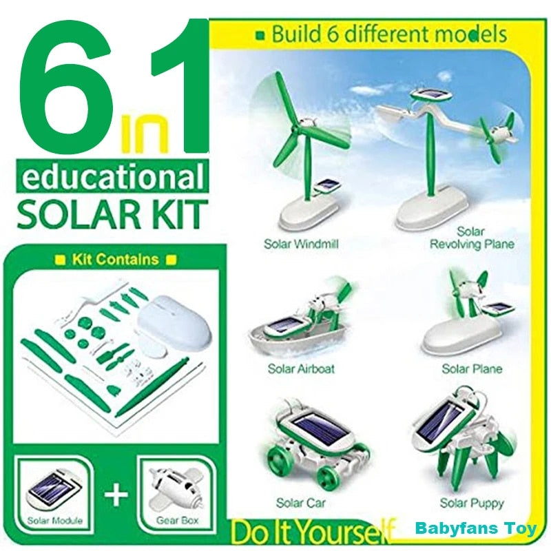 Robot Solar - Juguete Educativo - Kit 6 en 1